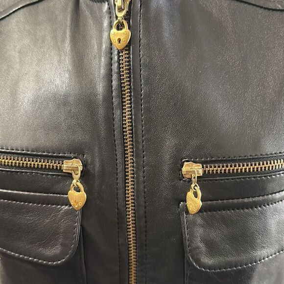 Vakko Sport Leather Biker Vest - Picture 2 of 4
